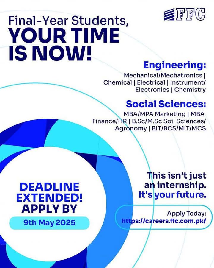 Fauji Fertilizer Company Limited FFC Internship Program 2025